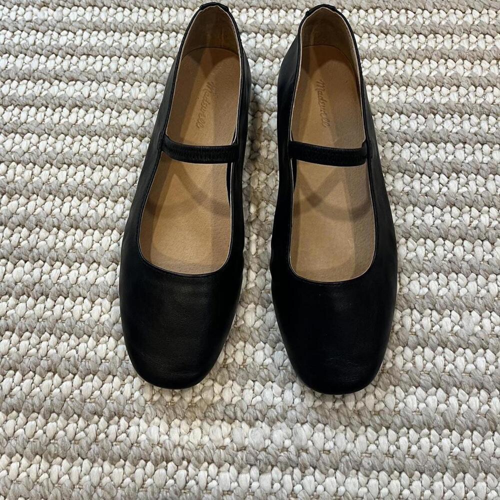SOLD!! Madewell The Greta Ballet Flat in Black - Picture 4 of 6